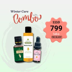Winter Care Combo -( Aloe Olive Moisturizing Oil-100ml, Foot Oil-50ml, Lip Oil-10ml)